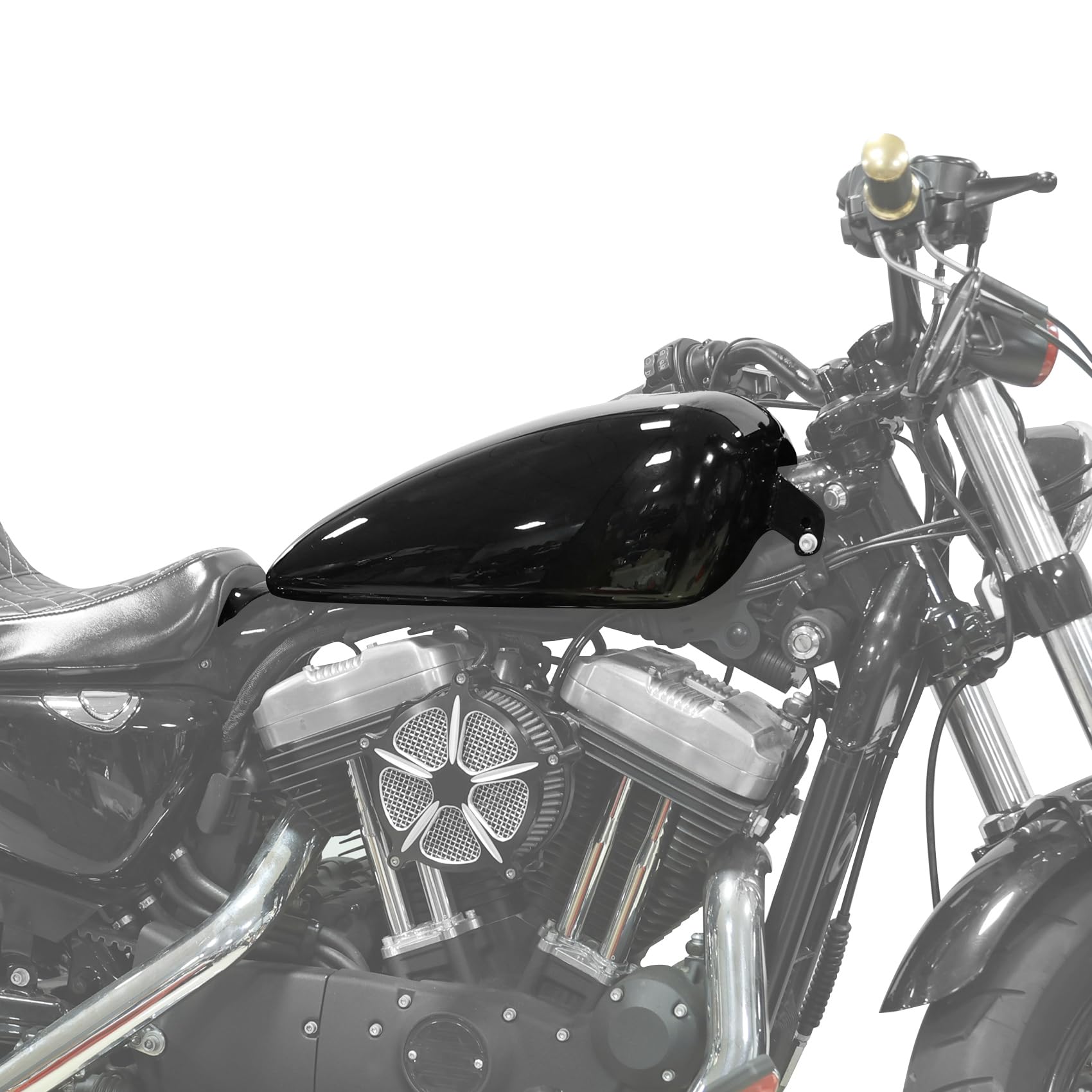 Amazon.com: SLMOTO Motorcycle Fuel Gas Tank 2.6 Gal Fit For Harley